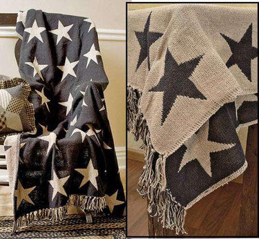 Black Star Woven Throw - The Fox Decor